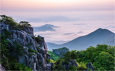 신록의 대둔산