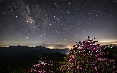 지리산의 밤하늘