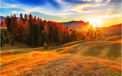 Sunset on the Schlulern Plateau !!!