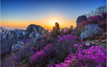 토끼바위와 큰바위얼굴 일출 !!!!