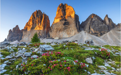 땅 위에서 본 Tre Cime di Lavaredo !!!