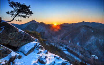 장태산 일출 !!!