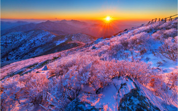 중봉의 일몰 !!!