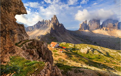 Tre Cime in Dolomites.