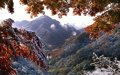 백암산 초설(백암산)