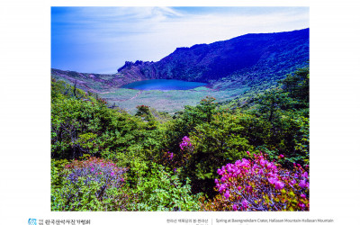 한라산 백록담의 봄