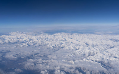 이탈리아 여행중 상공에서