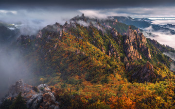 공룡능선의 가을