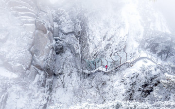 도봉산의  계단