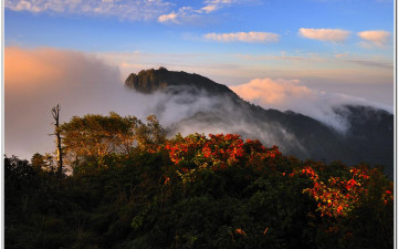 지리중봉에서..