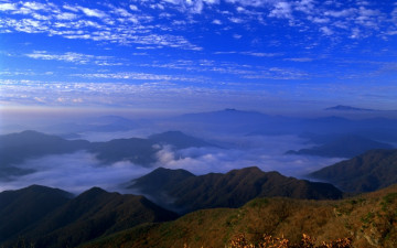 오도산에서 본 천왕봉