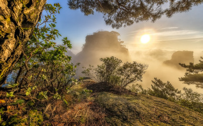 도봉산 비선대 일출