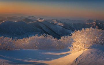 태백산 상고대 설경