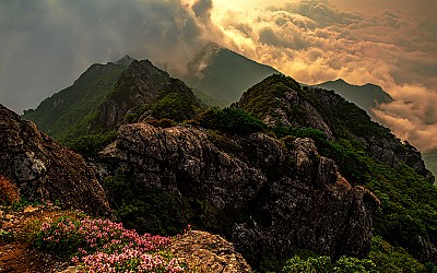 가야산아침