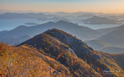 八影山, 多島海 풍경