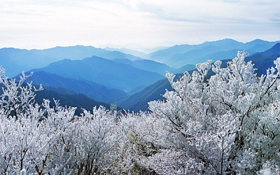 지리산 설경